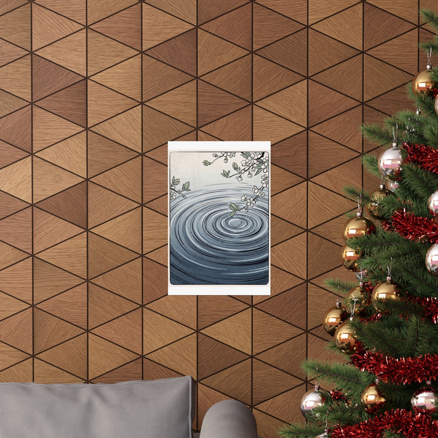 Water Ripple Spring Wall Art Print | Zen Peaceful Design