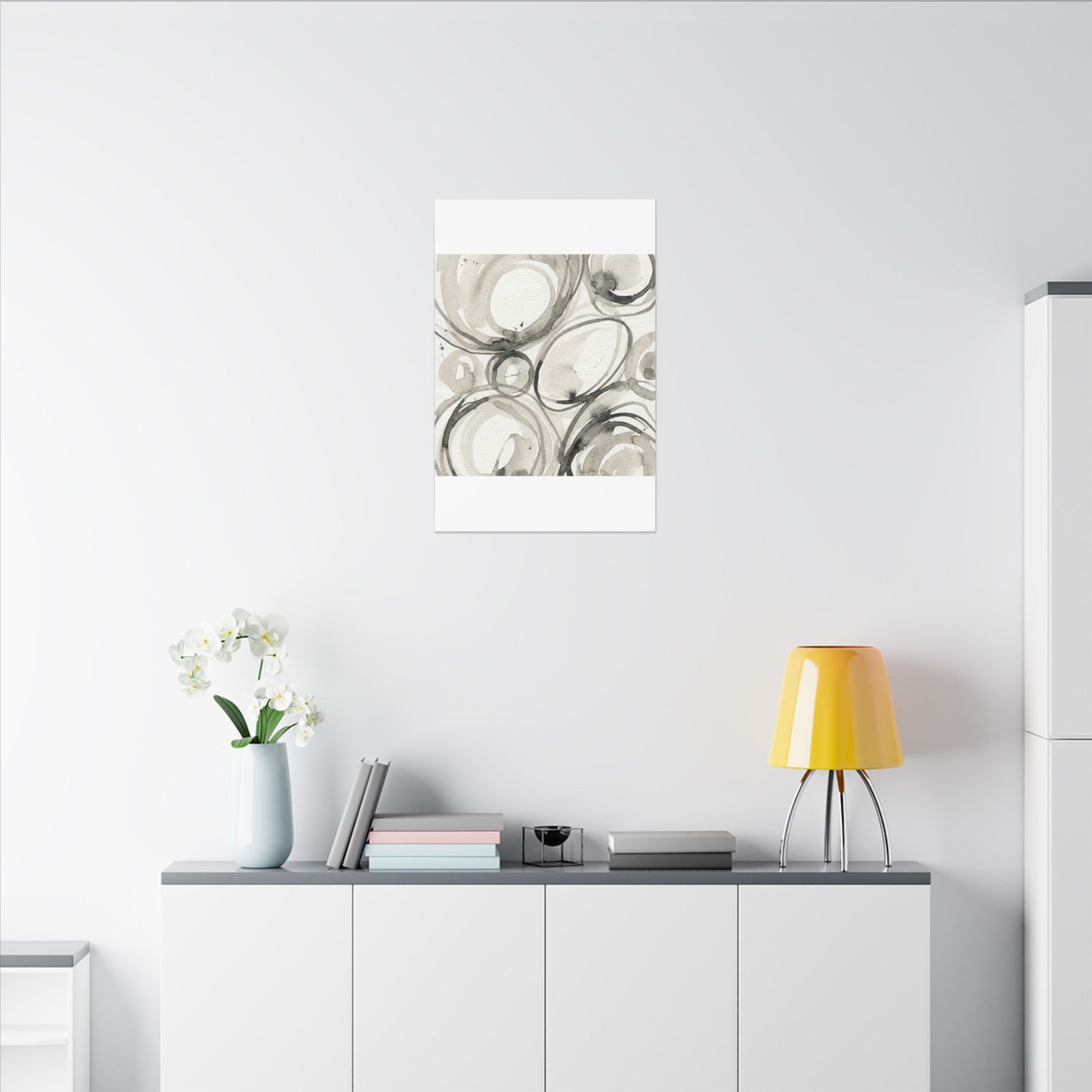 Handcrafted Feel Japandi Watercolor Canvas Art