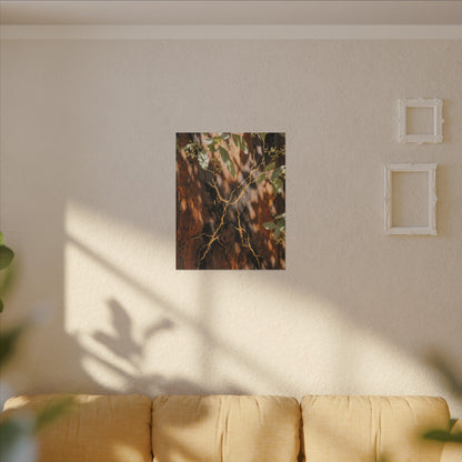 Kanso Rust Patina Canvas Art - Kintsugi Gold Vein
