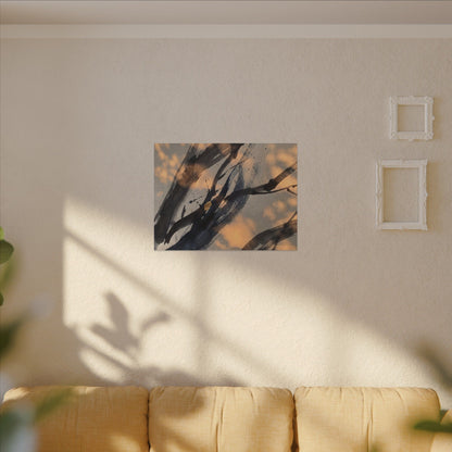 Datsuzoku Ink Brushstroke Canvas Art - Dark Japandi Shadow Zen