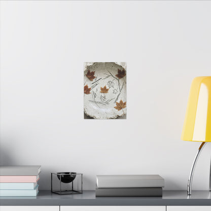 Ceramic Bowl Autumn Canvas Art | Japandi Elegant Design