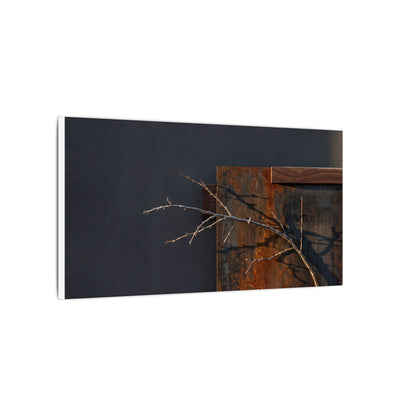 Ma Rust Patina Canvas Art - Dark Japandi Dark Texture