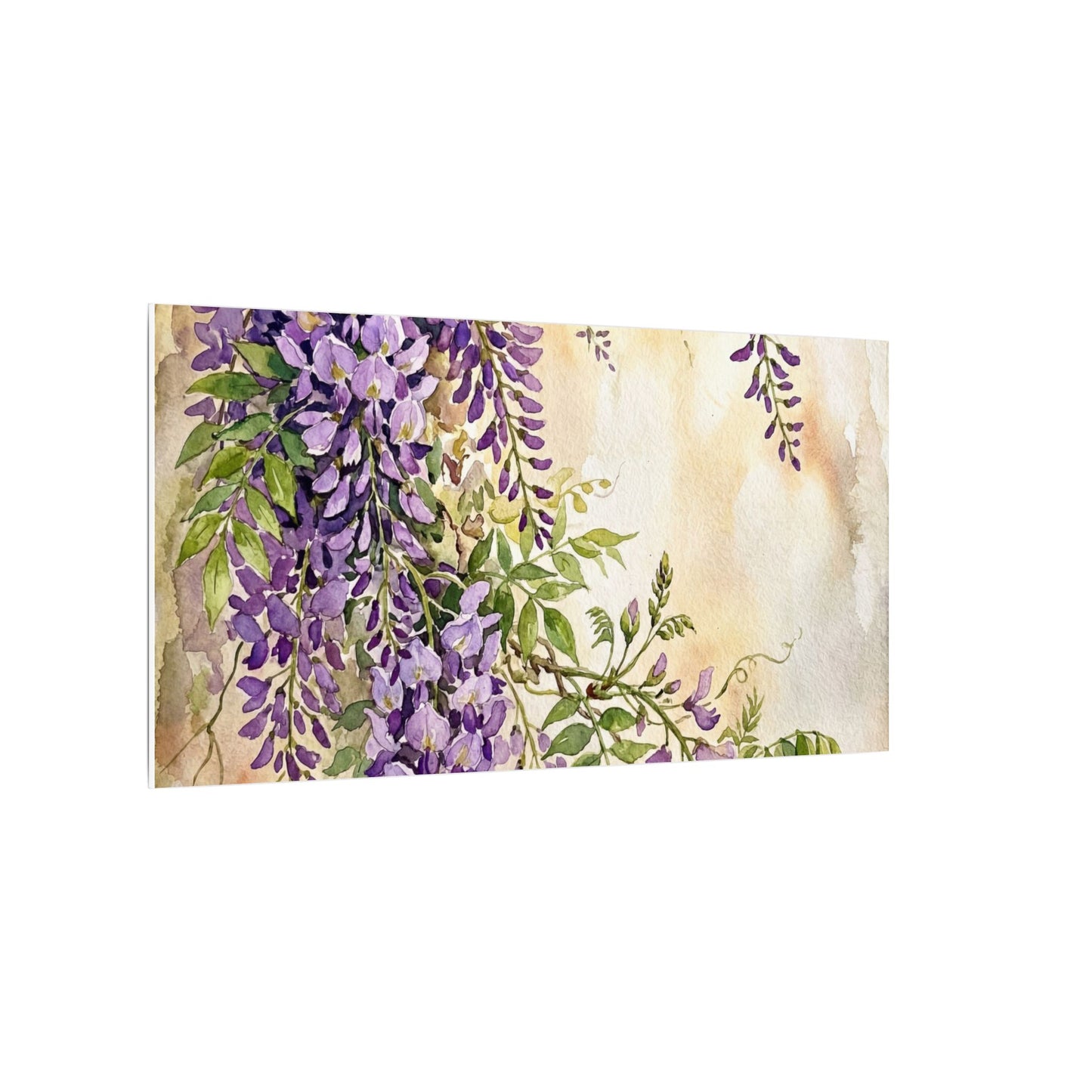 Wisteria Spring Canvas Art | Japandi Cozy Design