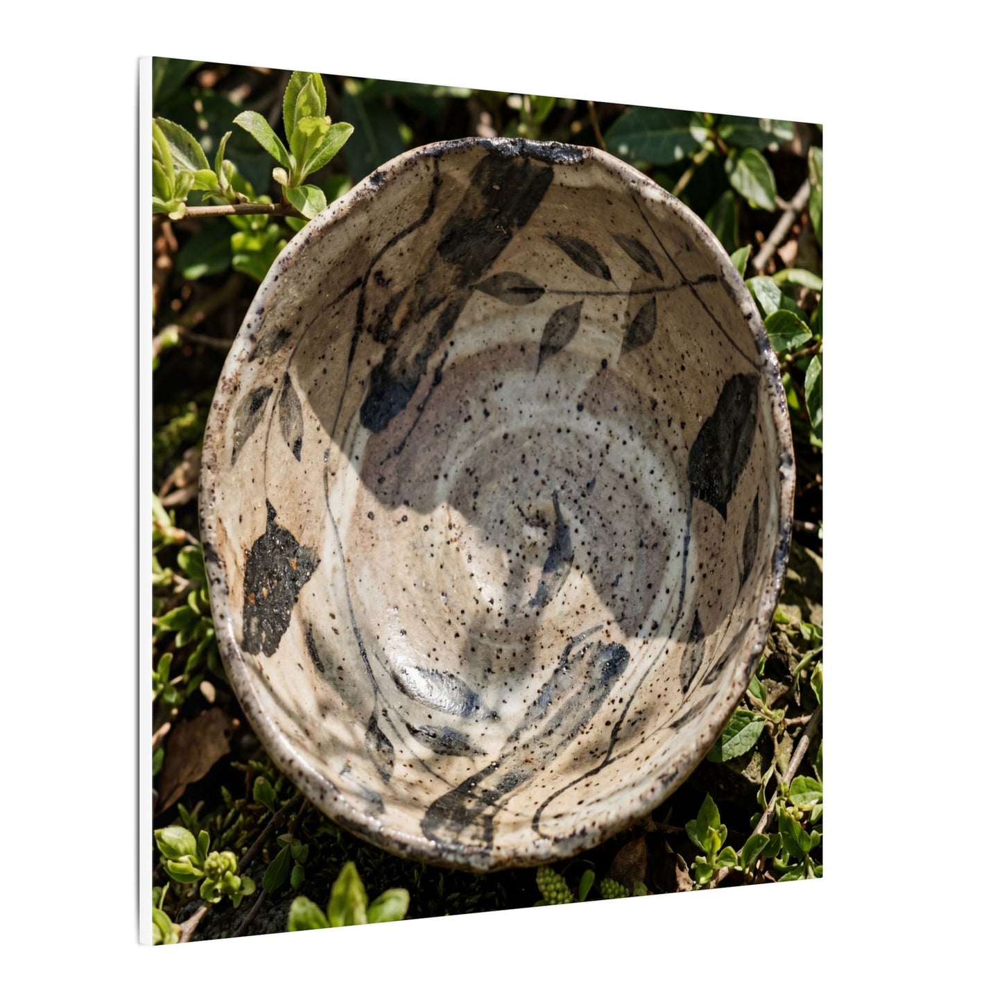 Elegant Ceramic Bowl Canvas Art - Japanese Pattern Japandi