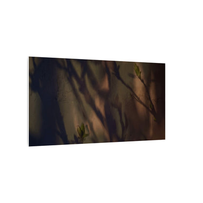 Candlelight Shadow Play Canvas Art - Dark Japandi Shibui