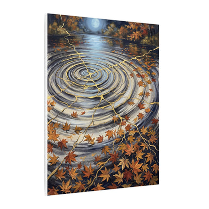 Moonlight Water Ripple Canvas Art - Kintsugi Fukinsei