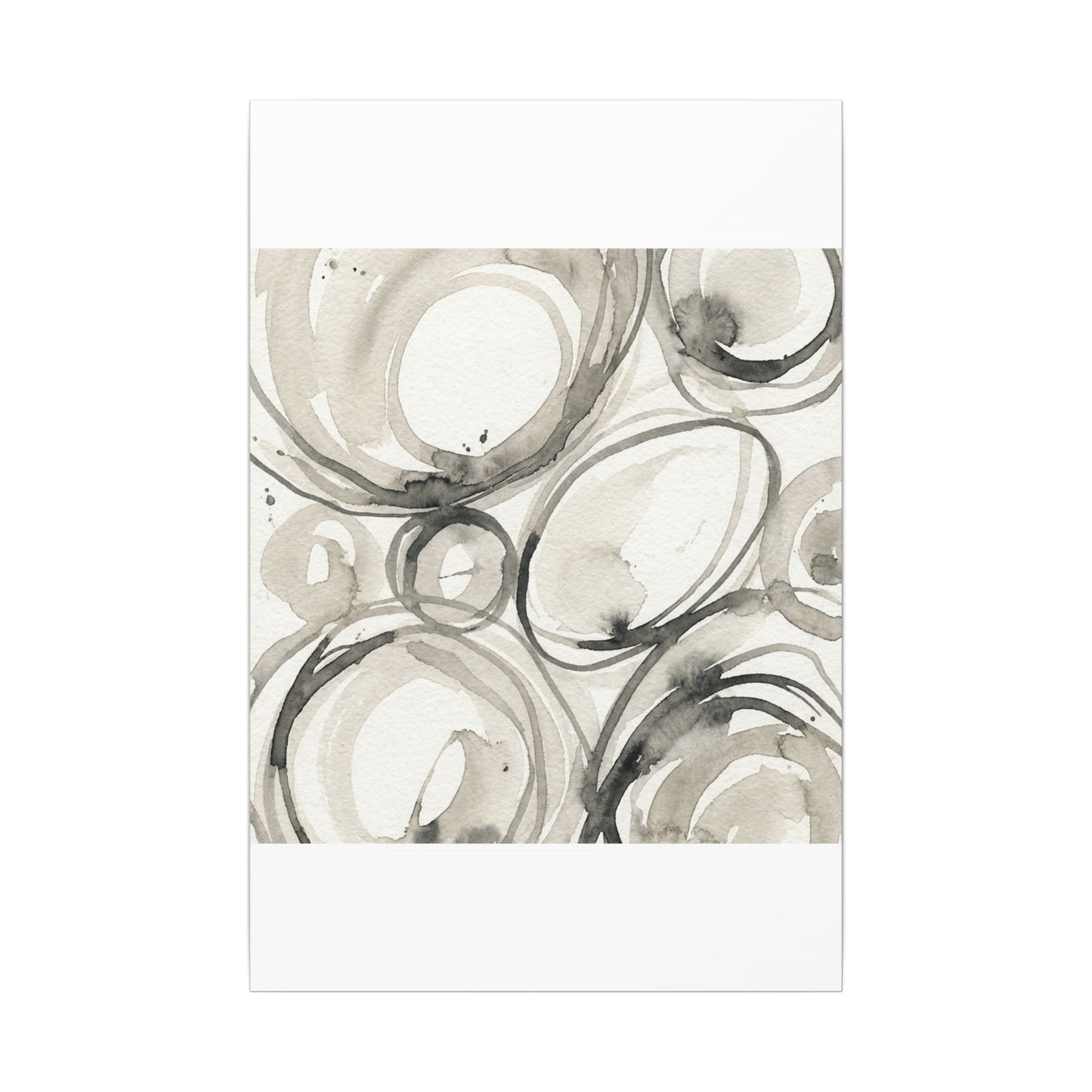 Handcrafted Feel Japandi Watercolor Canvas Art