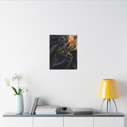 Spring Silk Drape Moody Minimal Canvas Art | Luxurious Decor