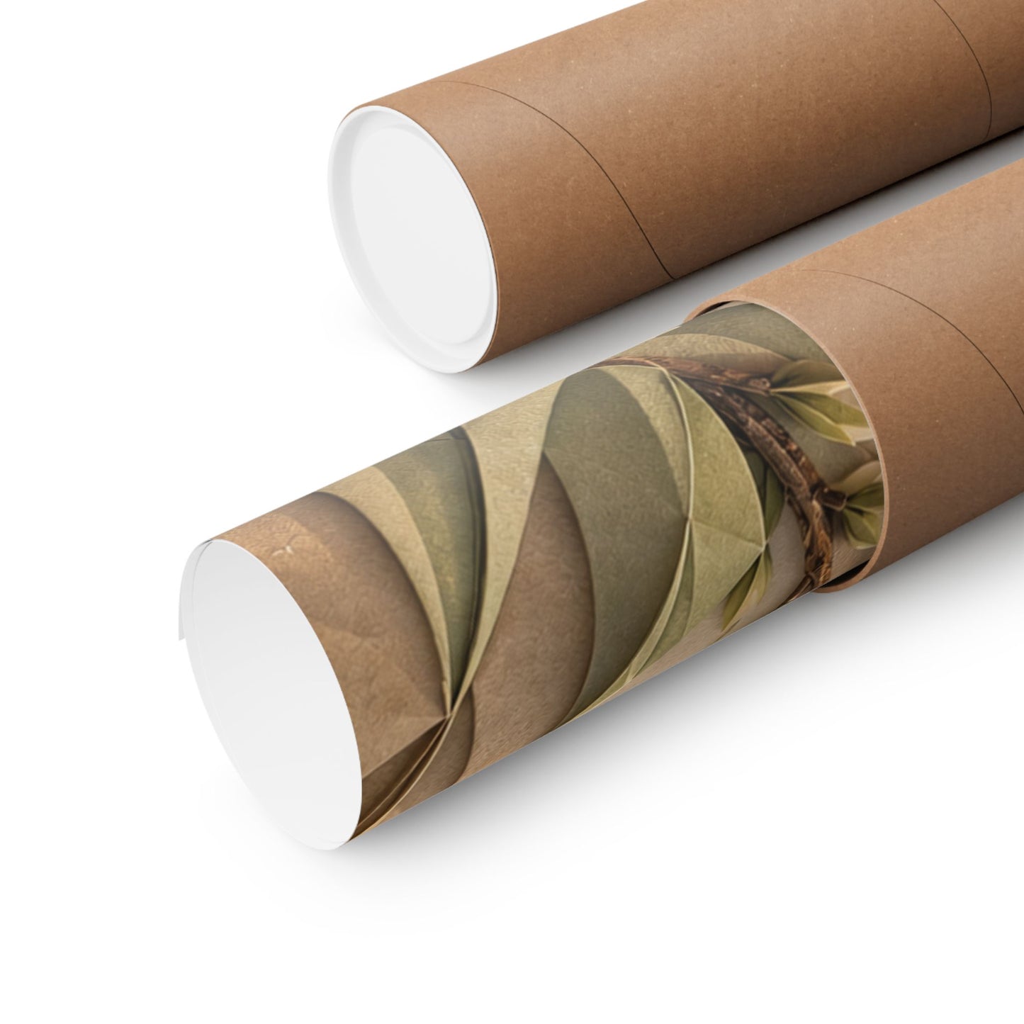 Paper Fold Japanese Pattern Wall Art Print | Warm Japandi Art