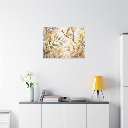 Fukinsei Paper Fold Canvas Art - Japandi Watercolor