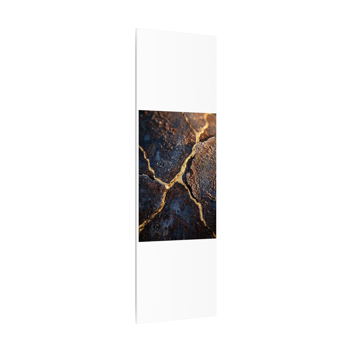 Winter Rust Patina Gold Vein Canvas Art | Resilient Decor