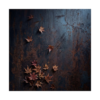 Rust Patina Wall Art Print | Autumn Dark Japandi Shadow Zen Art