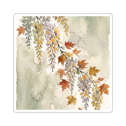 Cozy Wisteria Sticker - Watercolor Japandi