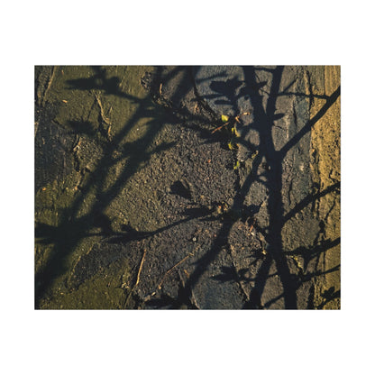 Kanso Shadow Play Canvas Art - Dark Japandi Dark Texture