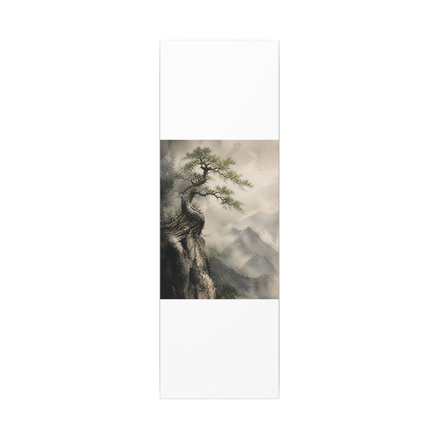 Spring Pine Tree Watercolor Canvas Art | Warm Decor