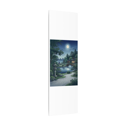 Summer Moonlit Garden Ukiyo E Inspired Canvas Art | Serene Decor