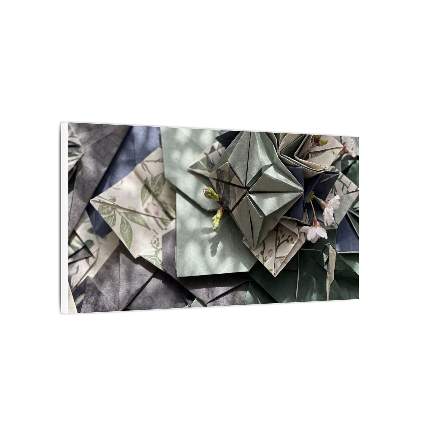Shibui Paper Fold Canvas Art - Japandi Japanese Pattern