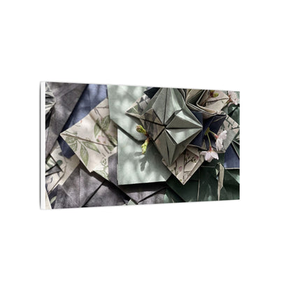 Shibui Paper Fold Canvas Art - Japandi Japanese Pattern