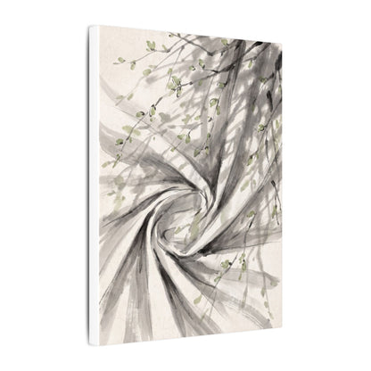 Silk Drape Spring Canvas Art | Zen Contemplative Design