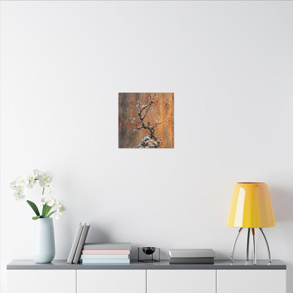 Datsuzoku Rust Patina Canvas Art - Zen Sumi E