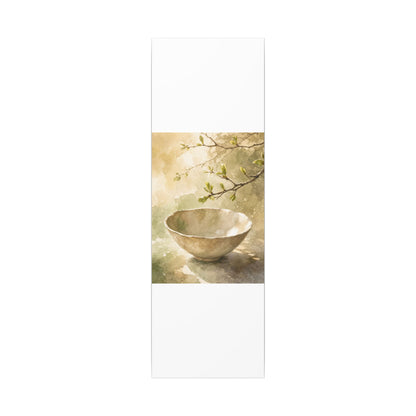 Warm Ceramic Bowl Canvas Art - Watercolor Japandi