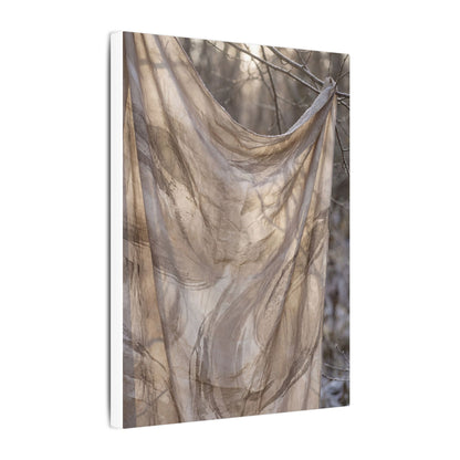 Ma Silk Drape Canvas Art - Japandi Japanese Pattern
