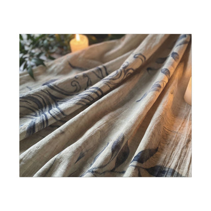 Fukinsei Silk Drape Canvas Art - Japandi Japanese Pattern