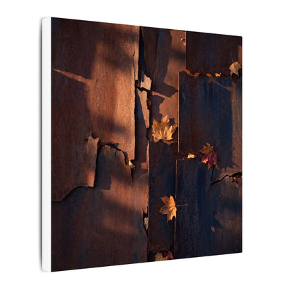 Seijaku Rust Patina Canvas Art - Dark Japandi Shadow Zen