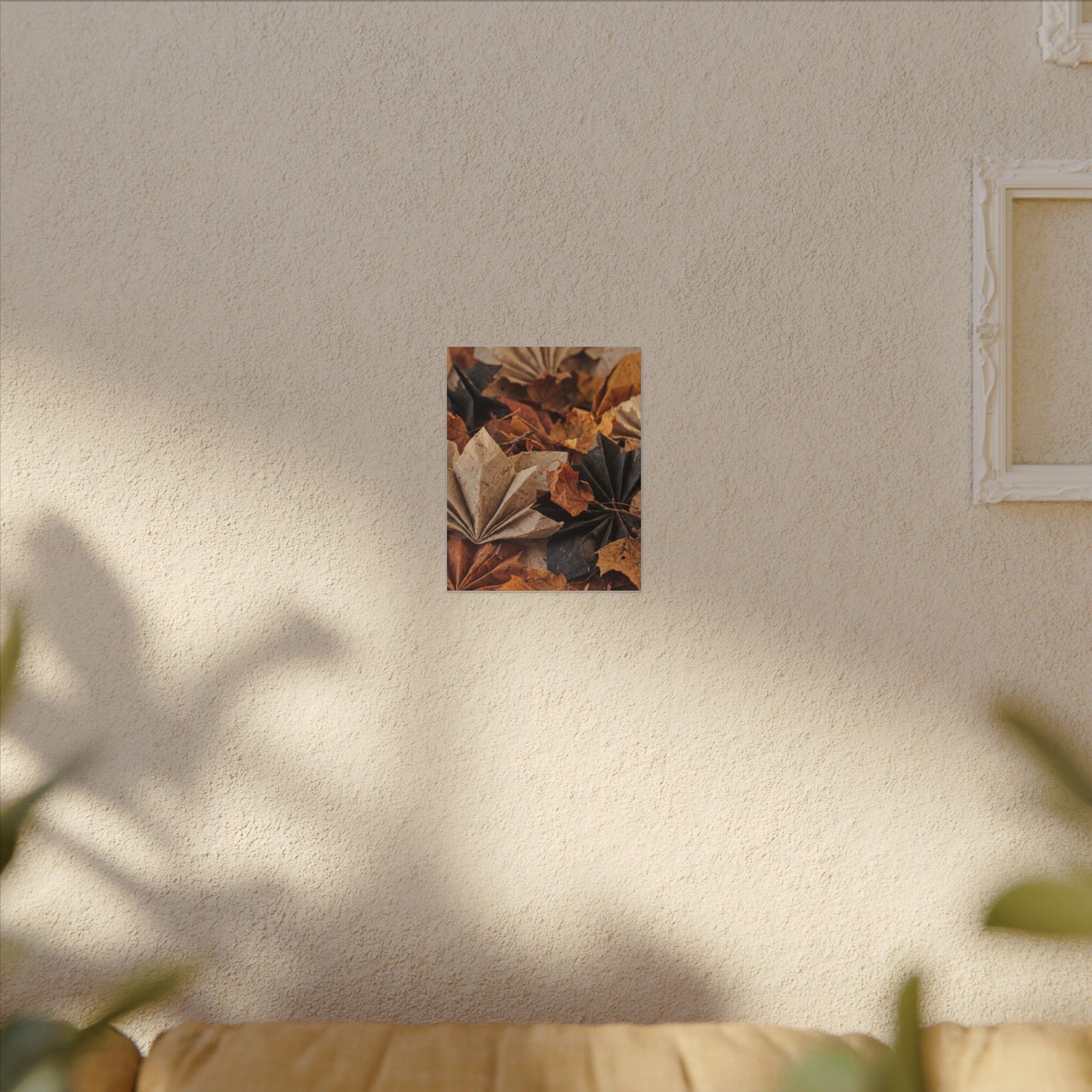 Paper Fold Texture Canvas Art | Elegant Japandi Art