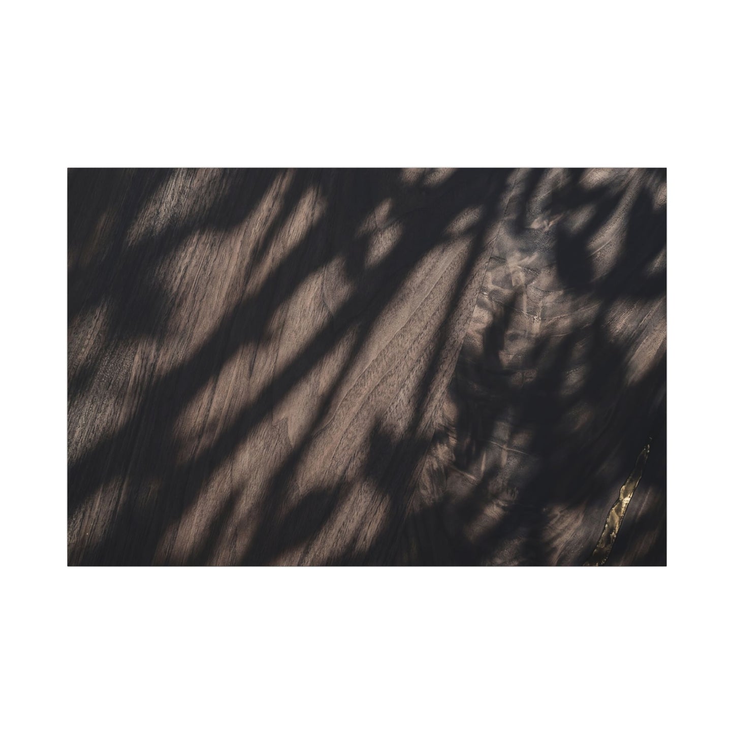 Shadow Play Summer Canvas Art | Dark Japandi Moody Design