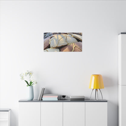 Broken Pottery Crackle Gold Canvas Art | Healing Kintsugi Art