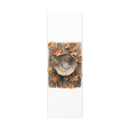 Ma Ceramic Bowl Canvas Art - Japandi Watercolor
