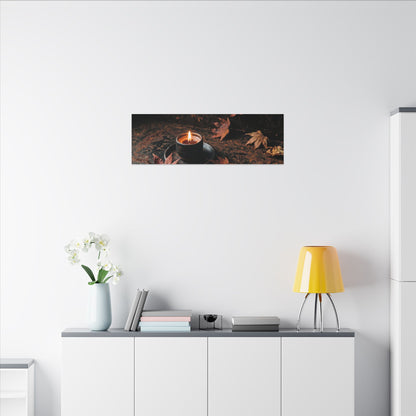 Autumn Rust Patina Shadow Zen Canvas Art | Sophisticated Decor