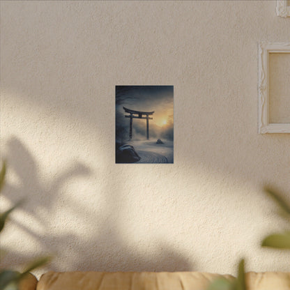 Zen Torii Gate in Golden Hour | Karesansui Canvas Art
