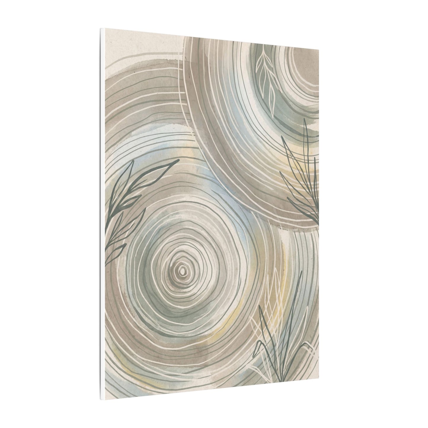 Kanso Water Ripple Canvas Art - Japandi Minimal Line