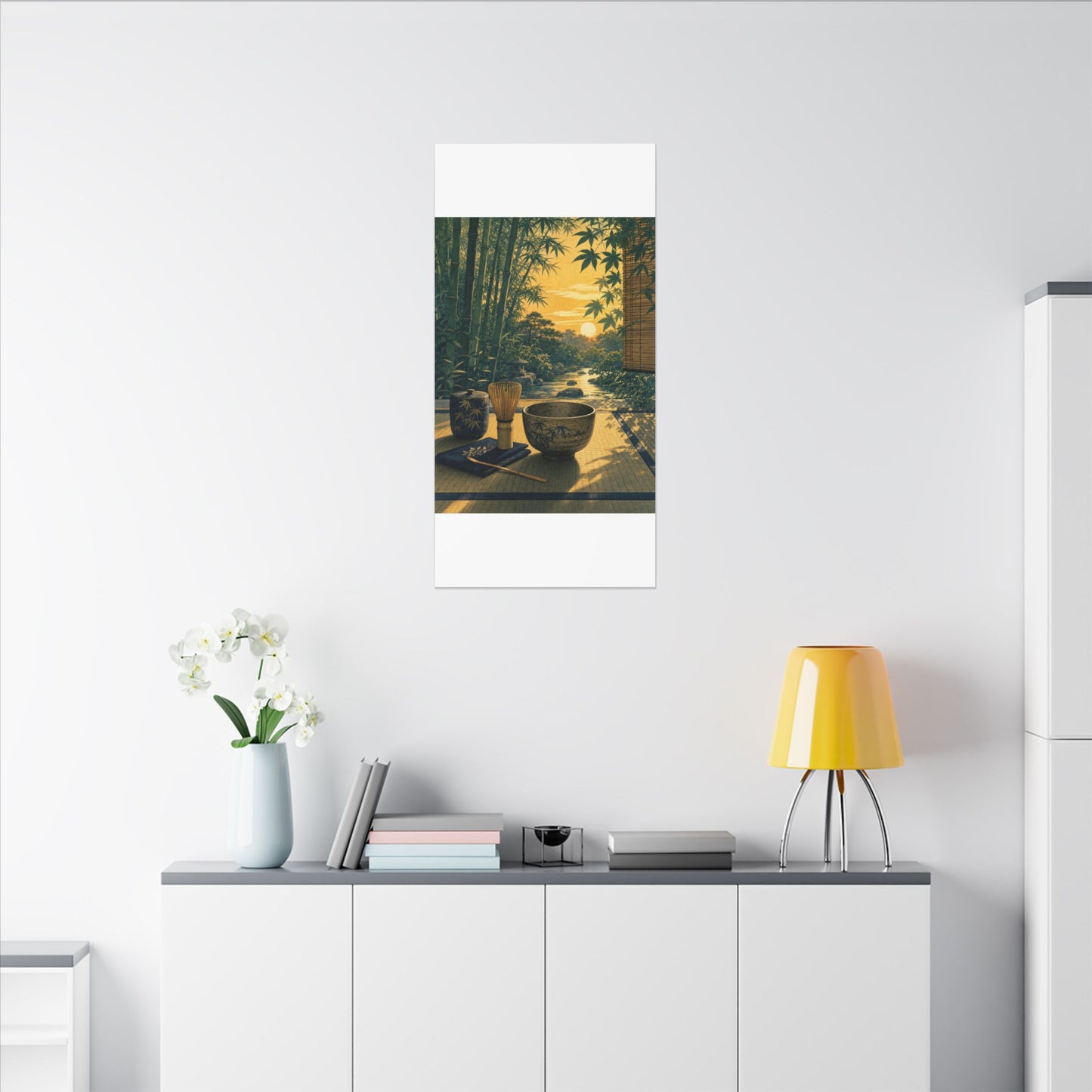 Ma Tea Ceremony Canvas Art - Zen Ukiyo E Inspired