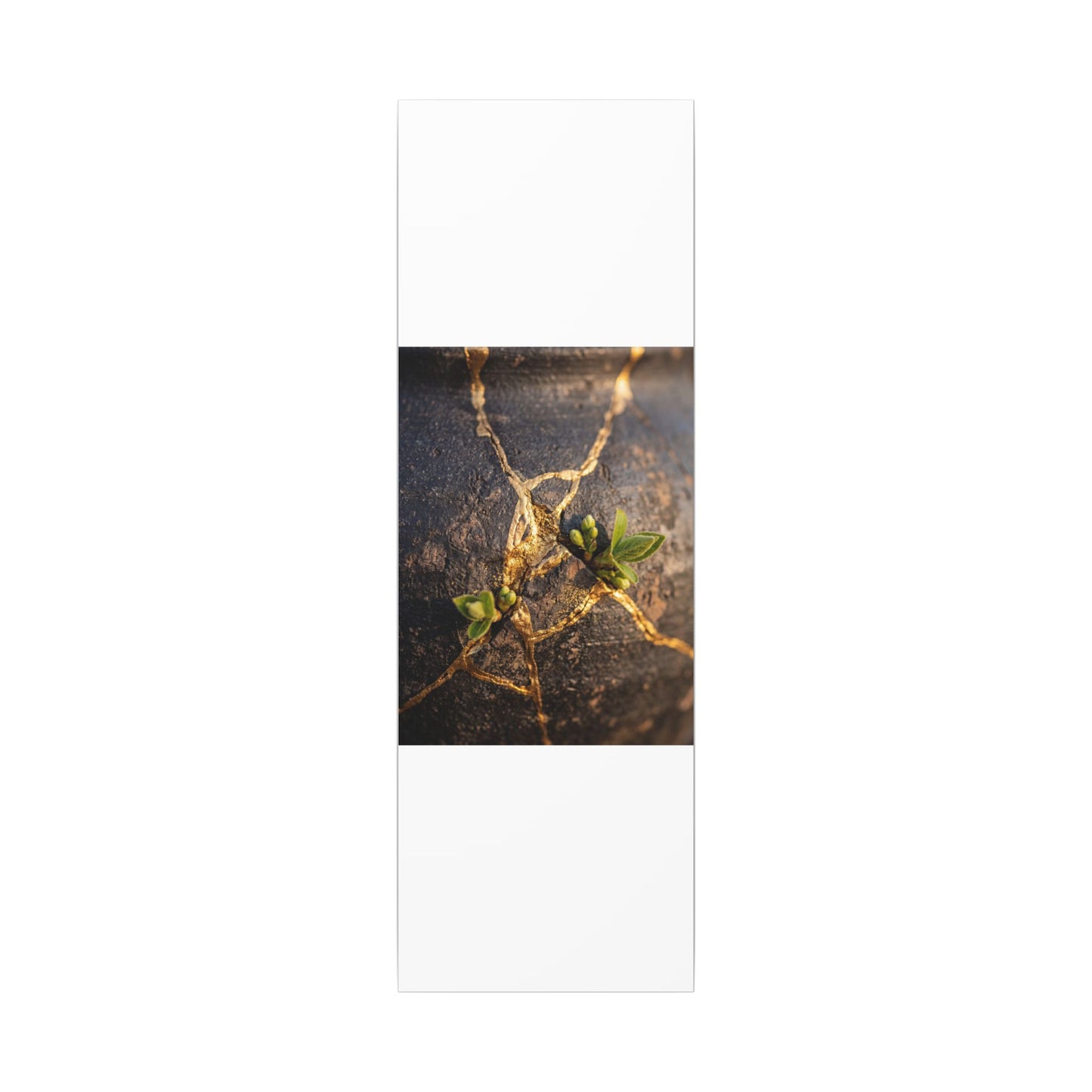 Rust Patina Gold Repair Canvas Art | Resilient Kintsugi Art