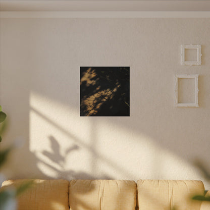 Moody Shadow Play Canvas Art - Moody Minimal Dark Japandi