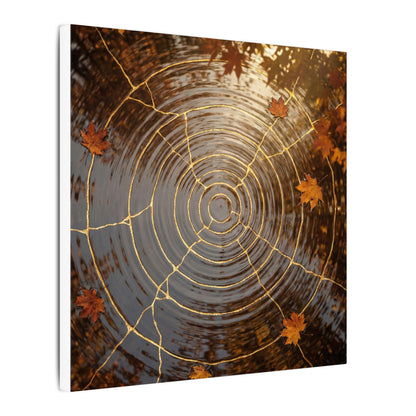 Artful Water Ripple Canvas Art - Gold Vein Kintsugi