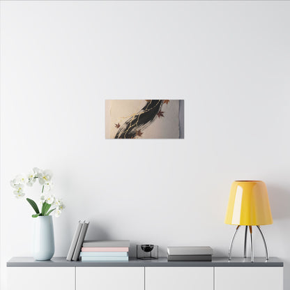 Dawn Ink Brushstroke Canvas Art - Kintsugi Ma