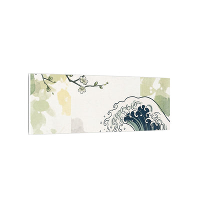 Spring Ocean Wave Ukiyo E Inspired Canvas Art | Serene Decor