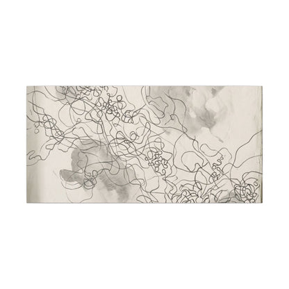 Shadow Play Spring Canvas Art | Dark Japandi Sophisticated Design