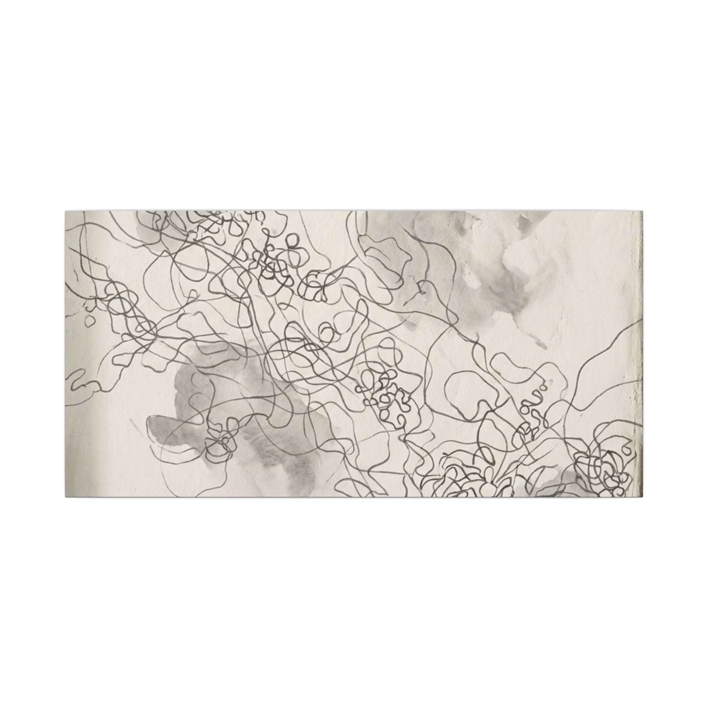 Summer Shadow Play Minimal Line Canvas Art | Earthy Decor