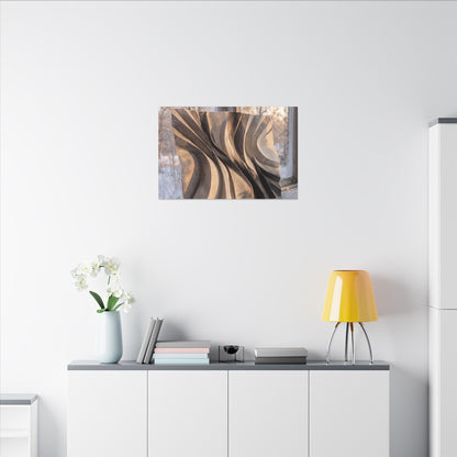 Mono No Aware Paper Fold Canvas Art - Japandi Minimal Line