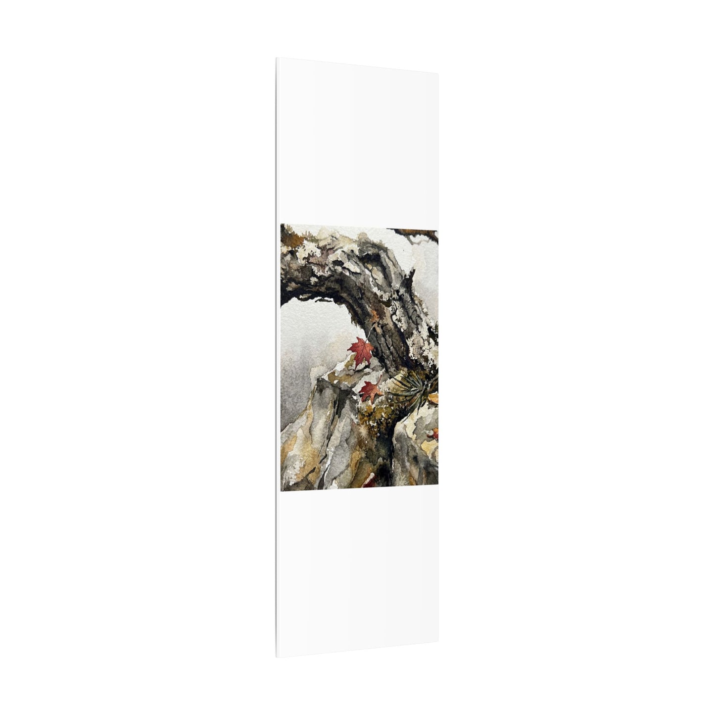 Pine Tree Autumn Canvas Art | Japandi Earthy Design
