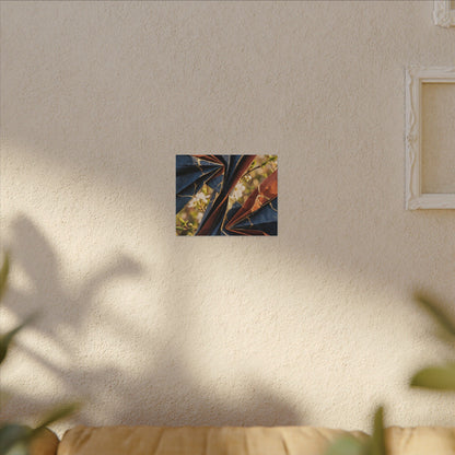 Kintsugi Paper Fold in Golden Hour | Crackle Gold Canvas Art