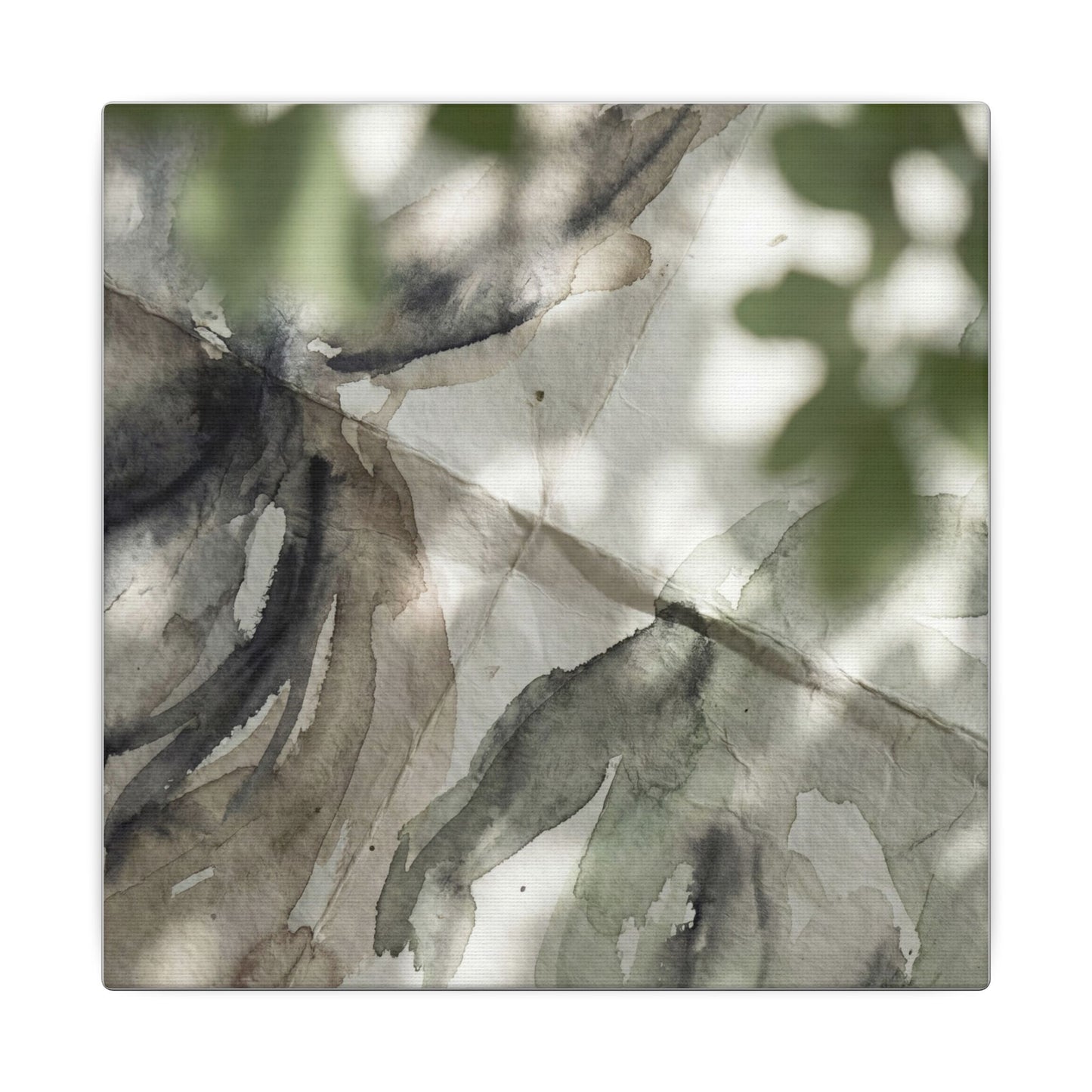 Spring Paper Fold Watercolor Canvas Art | Warm Decor