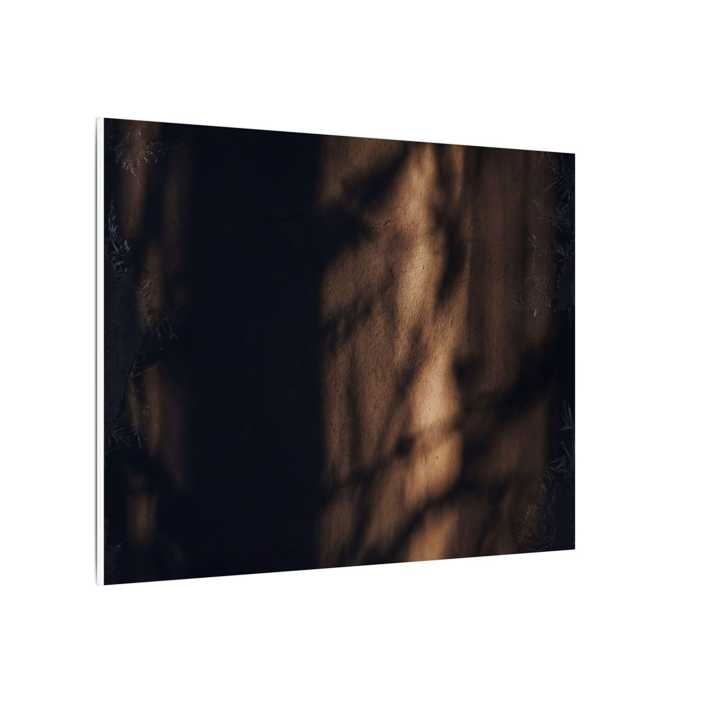Winter Shadow Play Moody Minimal Canvas Art | Luxurious Decor