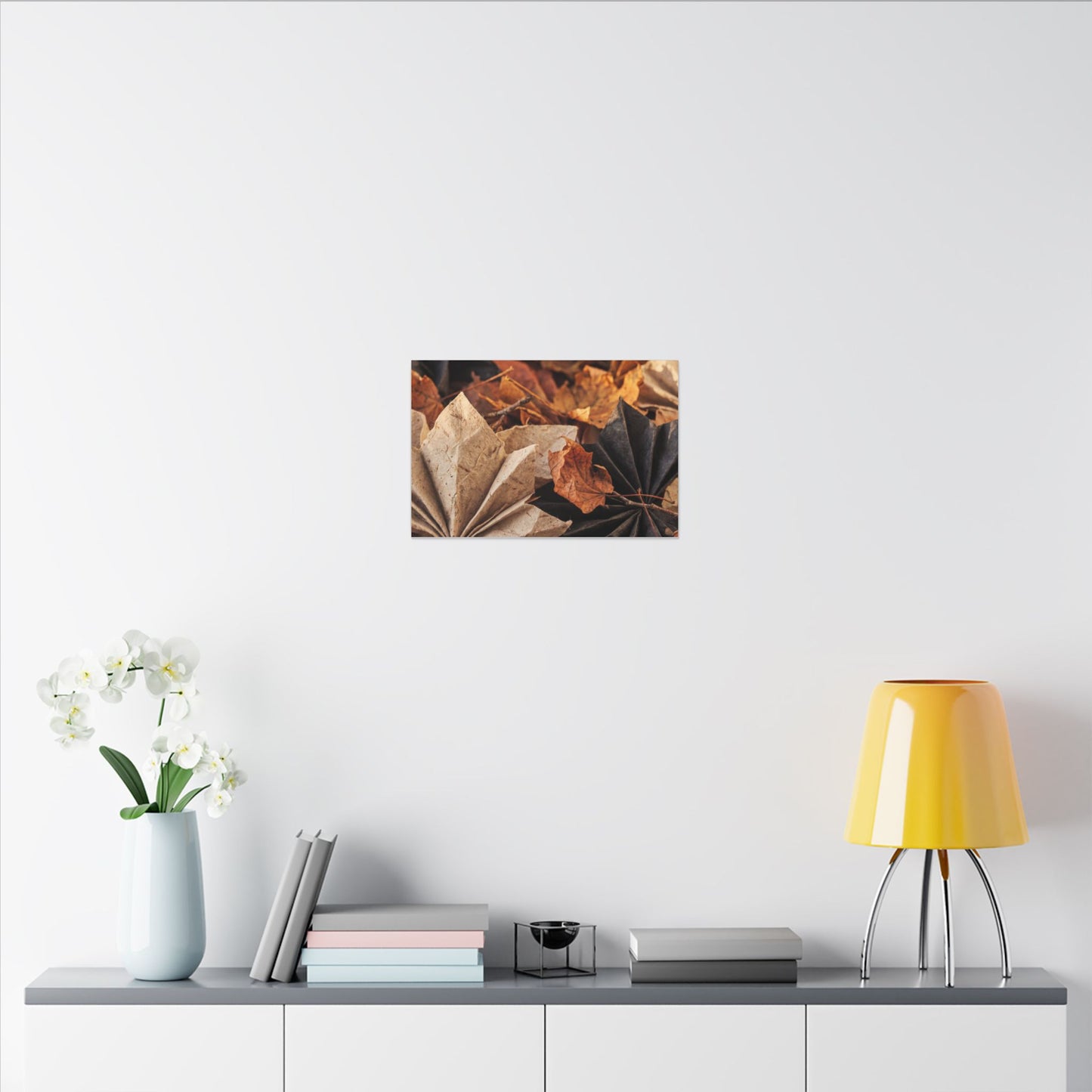 Paper Fold Texture Canvas Art | Elegant Japandi Art