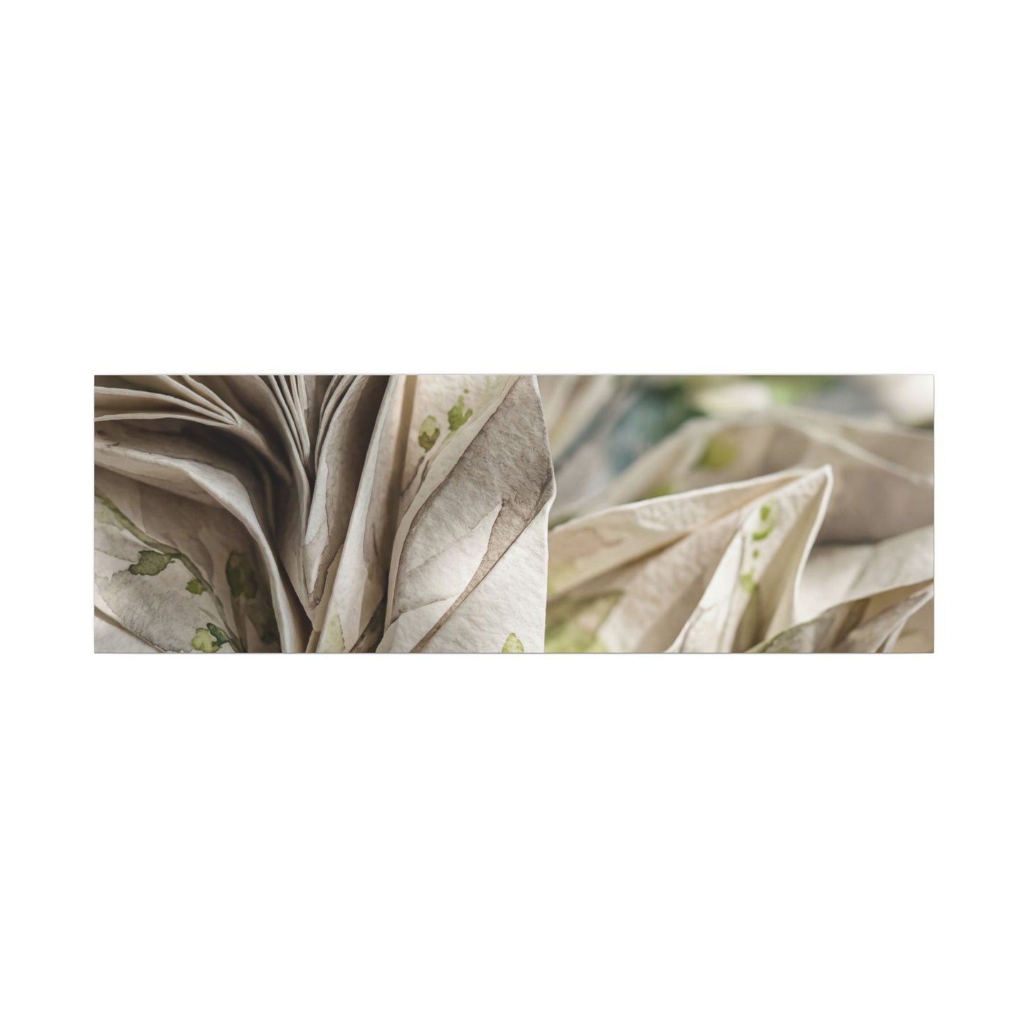 Fukinsei Paper Fold Canvas Art - Japandi Watercolor